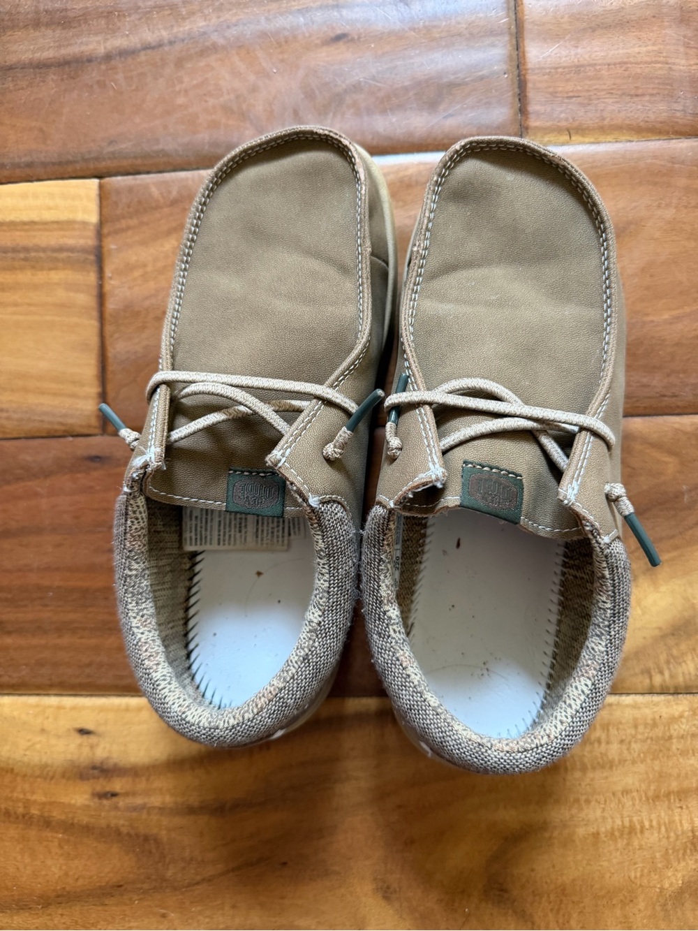 Hey Dude Kids Casual Tan Canvas Shoes J4